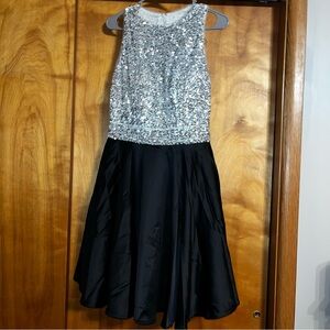 Elegant Black and Silver Dress
